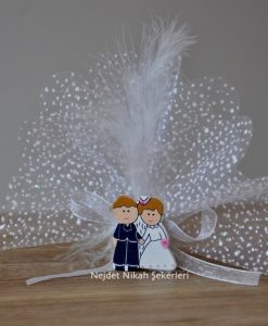 Ns18009 Gelin Damat Sticker Nikah Şekeri