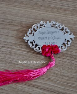 Ns18019 Pleksi Ayna İsimlik Nikah Şekeri - Görsel 3