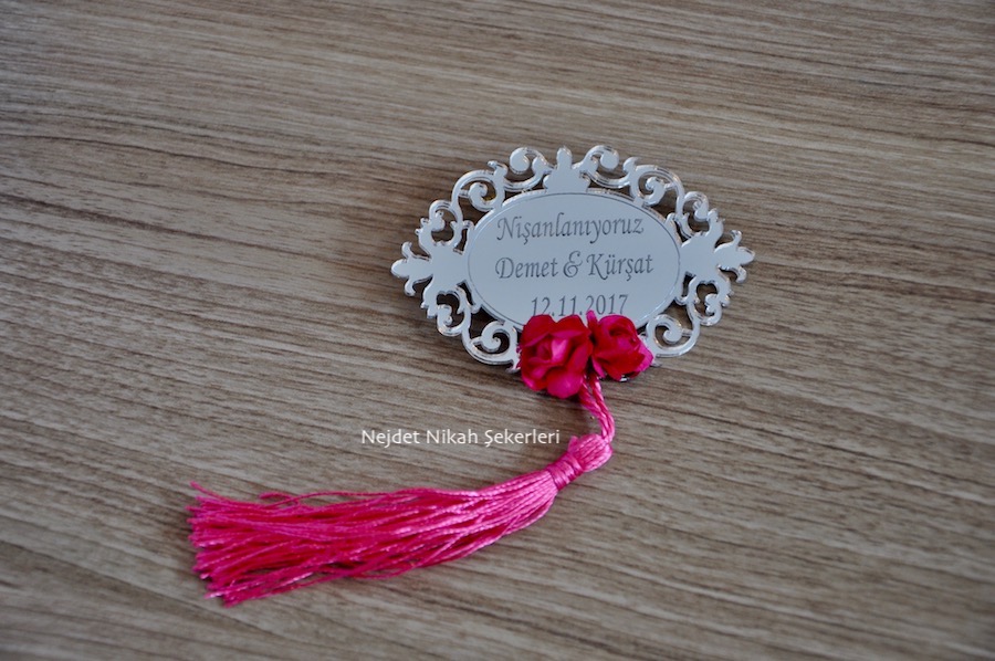 Ns18019 Pleksi Ayna İsimlik Nikah Şekeri - Görsel 3