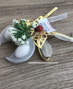Alternative view of Ns18022 Metal Kelebek Nikah Şekeri