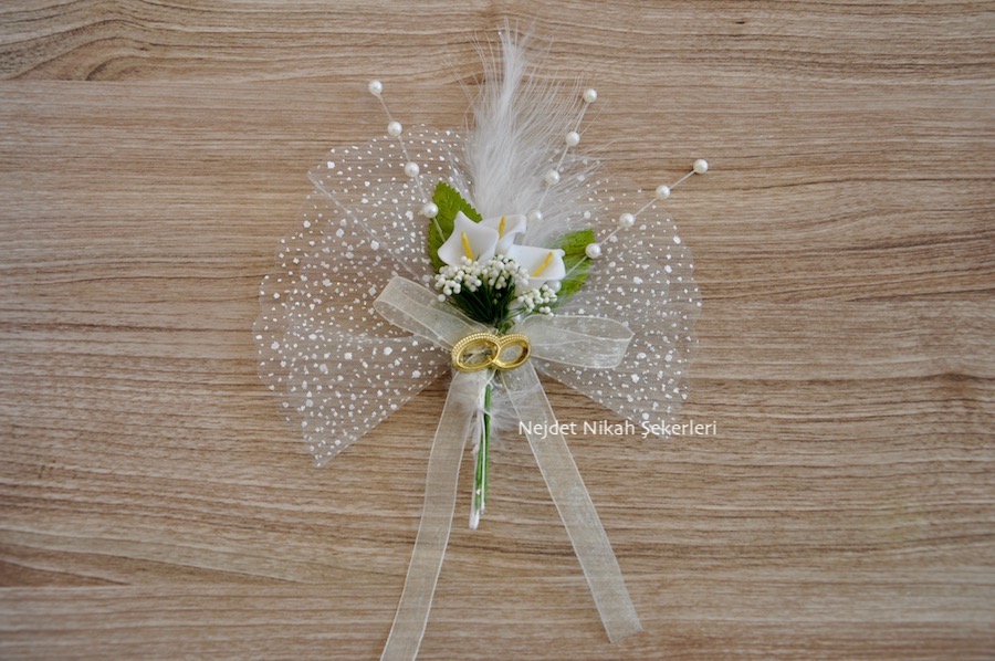 Ns18042 Çiçekli Nikah Şekeri - Görsel 2