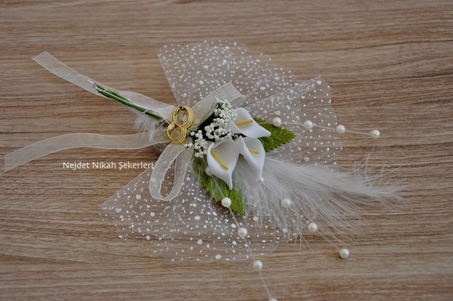 Ns18042 Çiçekli Nikah Şekeri - Görsel 3