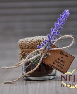 Ns18203 Lavanta Çiçekli Kahve Kavanozu