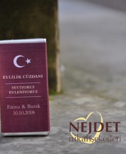 Alternative view of Ns18204 Evlilik Cüzdanı Çikolata