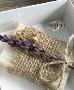 Kutulu lavantalı Sabun Nikah Şekeri