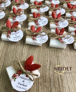 Çiçekli Sabun Nikah / Kına Hediyeliği