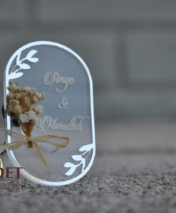 Alternative view of Şeffaf Pleksi Magnet Nikah Şekeri