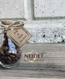Kahveli İksir Şişesi Nikah Şekeri