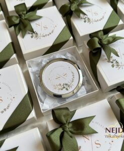 Alternative view of Kutulu Metal Ayna Nişan / Nikah Hediyeliği