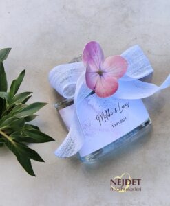 Alternative view of Çiçekli Oval Şişe Nişan - Nikah Hediyeliği