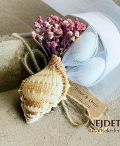 Alternative view of Çiçekli Deniz Kabuğu Nikah Şekeri
